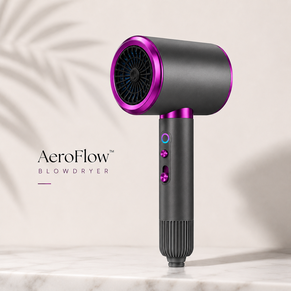 AeroFlow™ Icon | High-Speed Ionic Hair Dryer with Concentrator