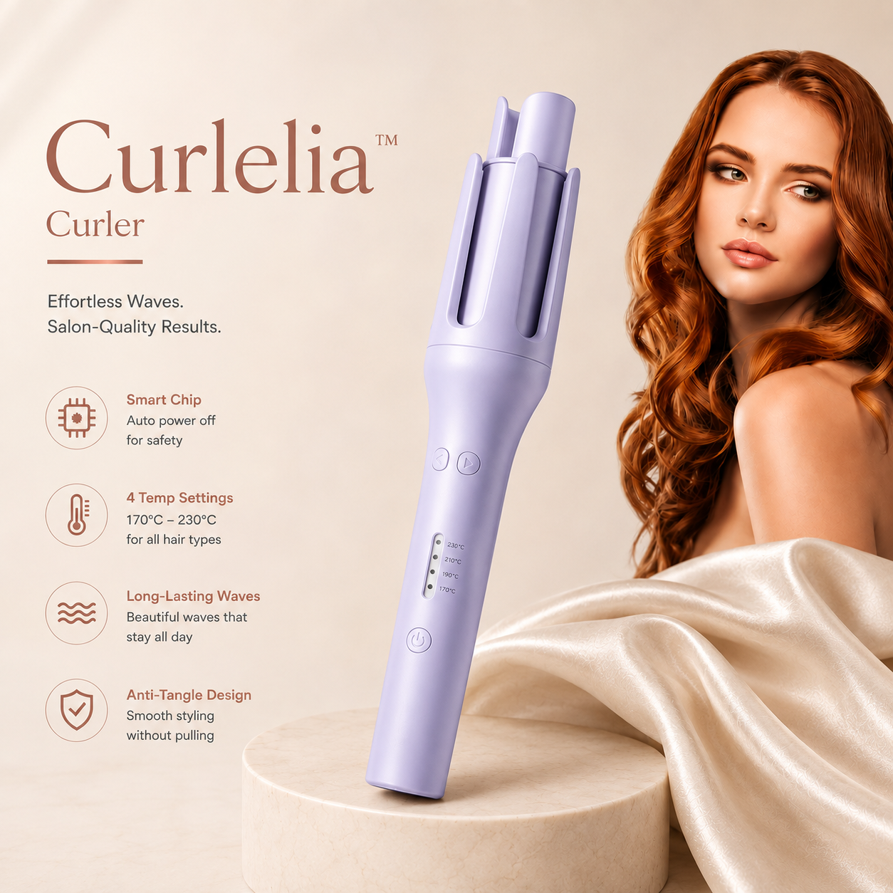 Curelia™ Classic | Automatic Ceramic Hair Curler