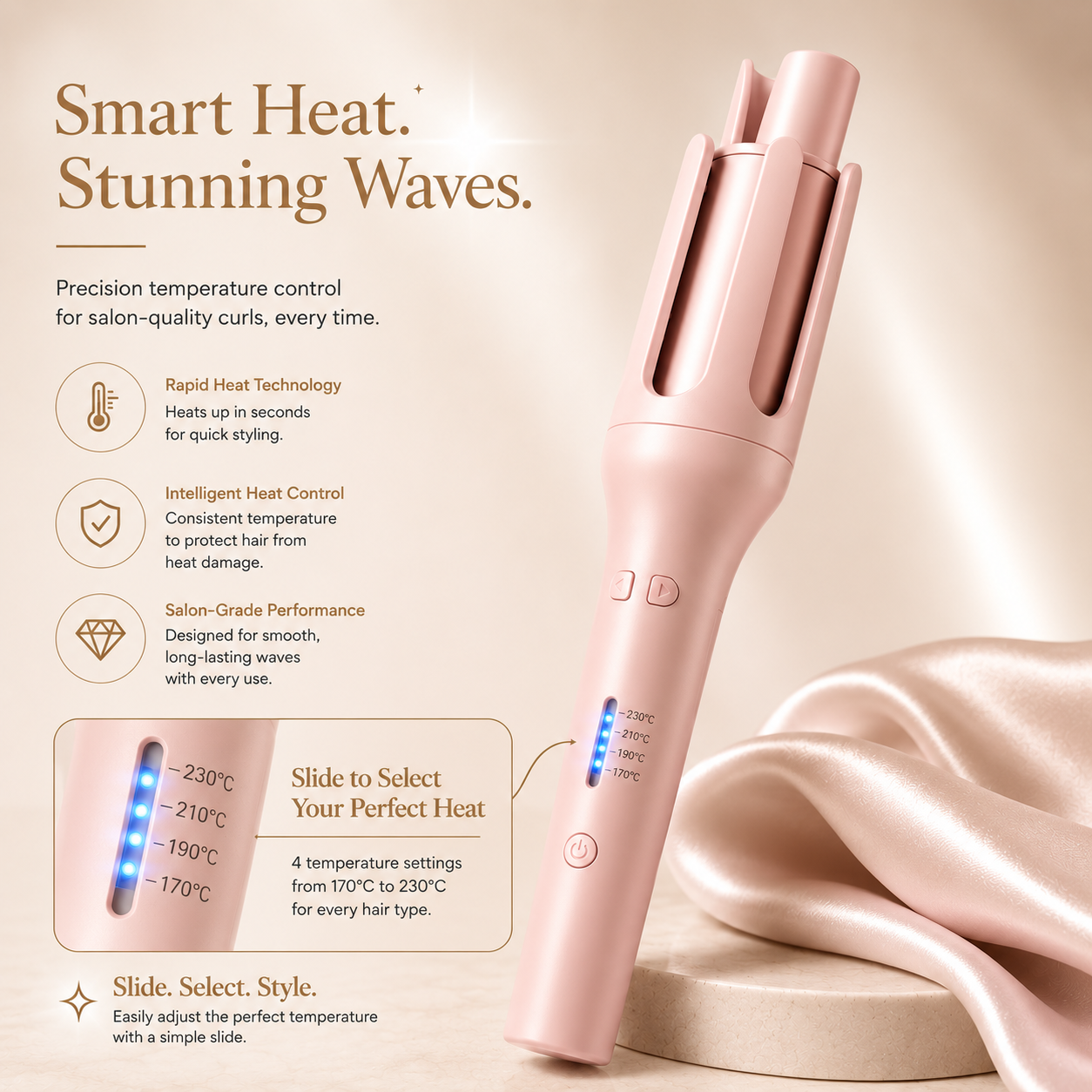 Curelia™ Classic | Automatic Ceramic Hair Curler