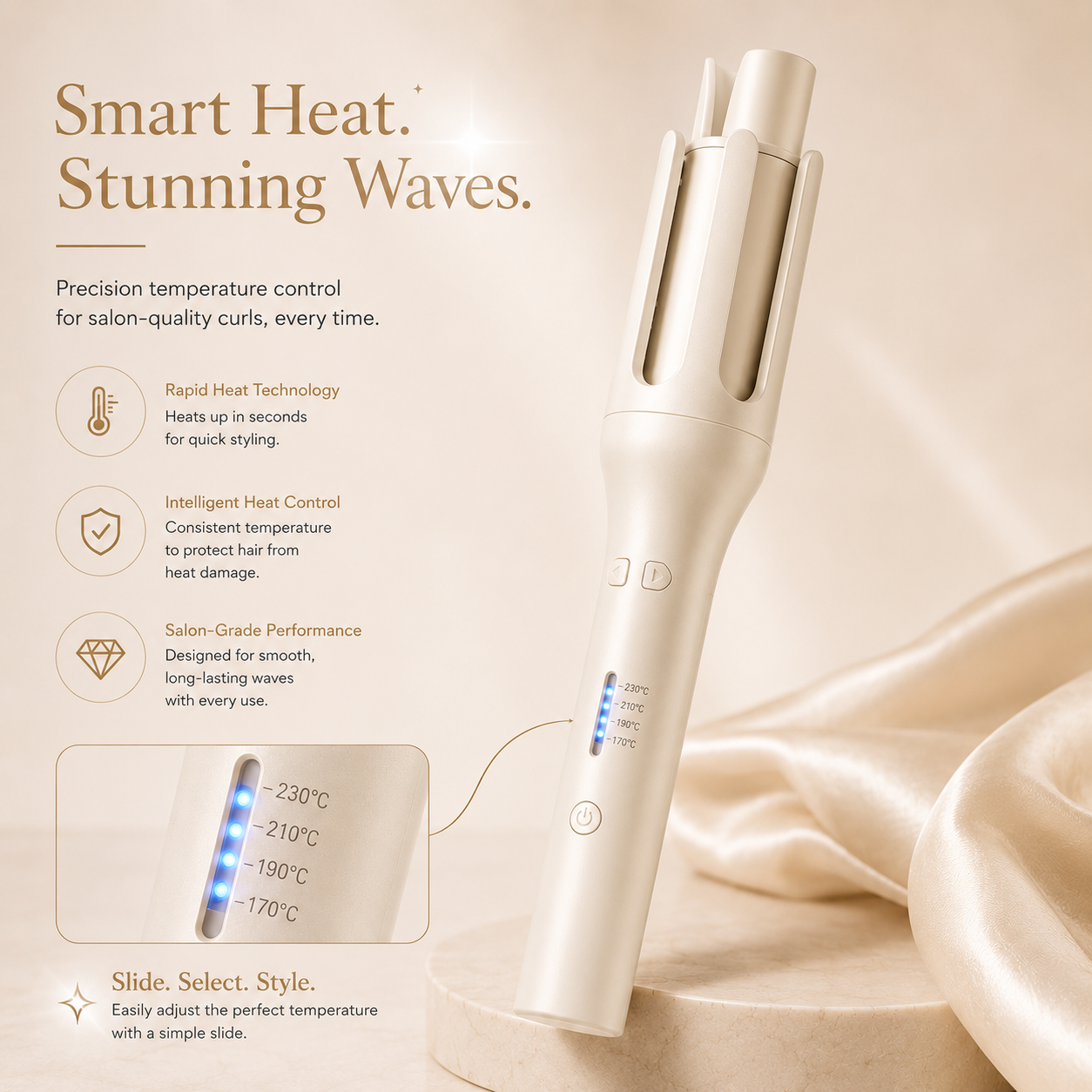 Curelia™ Classic | Automatic Ceramic Hair Curler