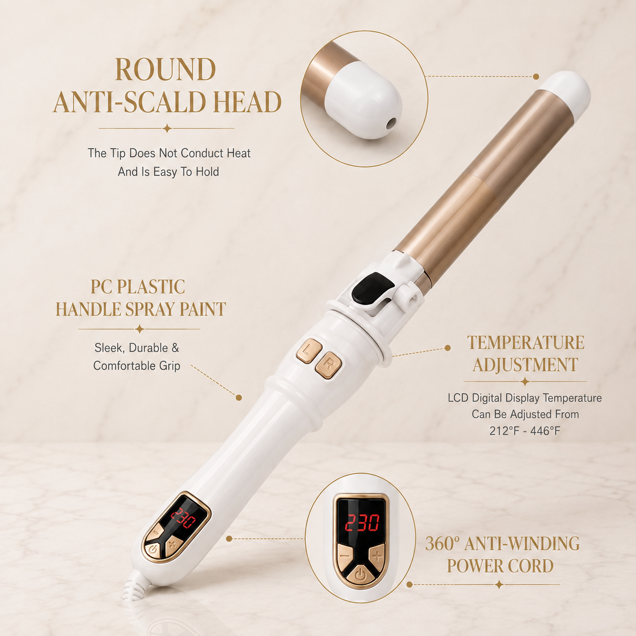 Curlelia™ Pro | Automatic Rotating Curling Iron