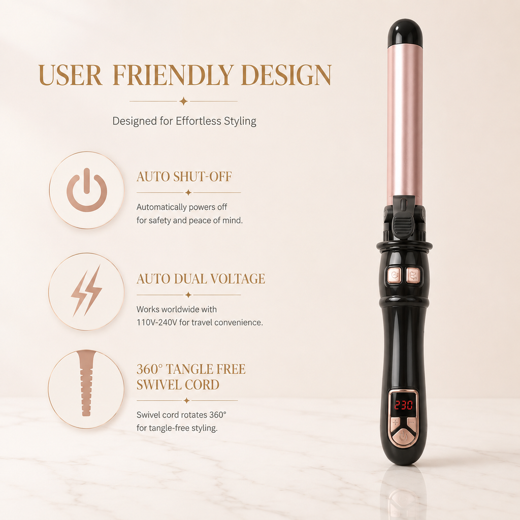 Curlelia™ Pro | Automatic Rotating Curling Iron