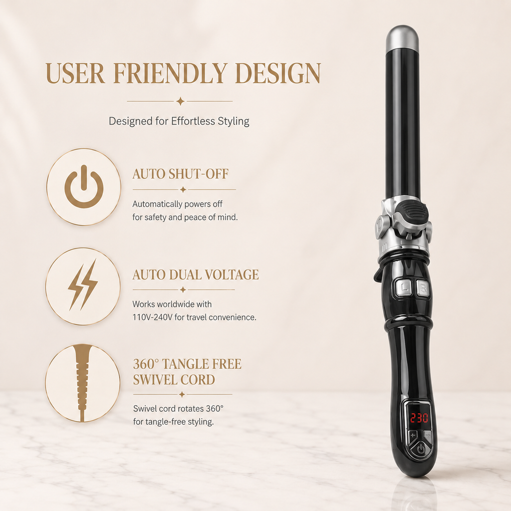 Curlelia™ Pro | Automatic Rotating Curling Iron