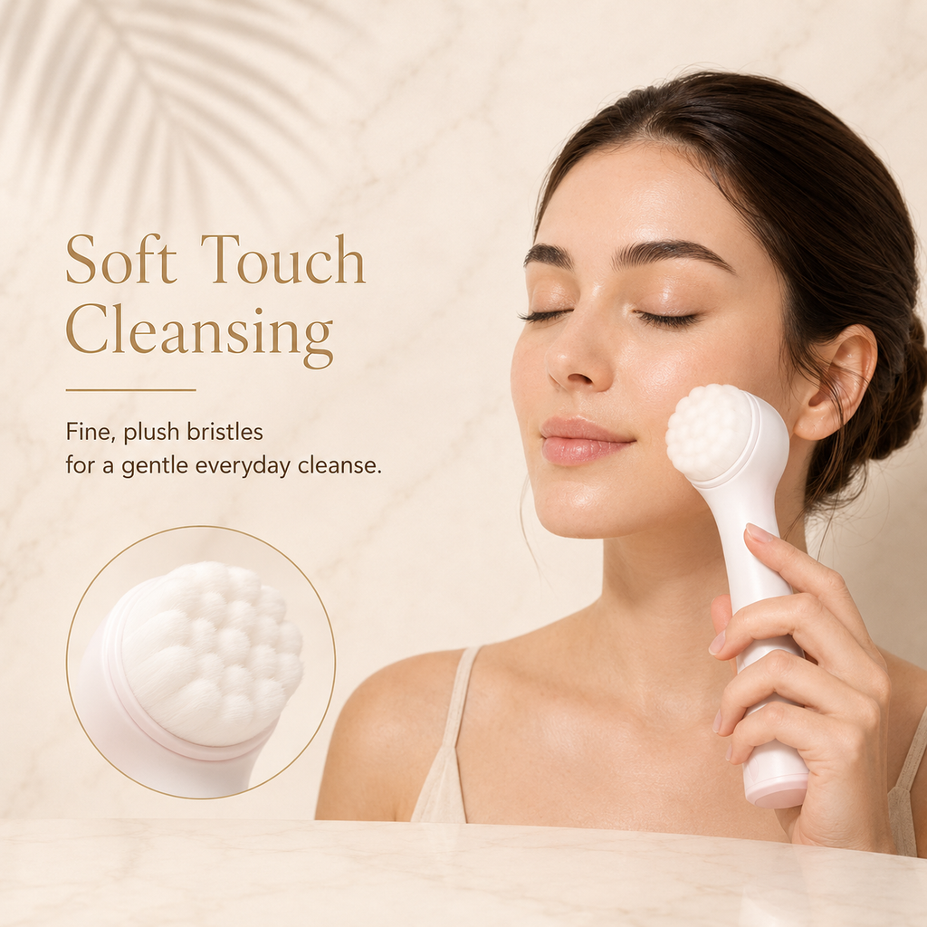 Arizele Essentials™ | Dual-Sided Facial Cleansing & Exfoliating Brush