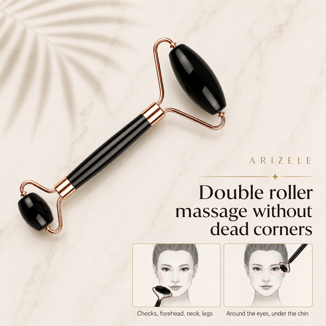 Glacielle™ | 3 Piece Cooling Facial Sculpting Set – Ice Roller & Gua Sha