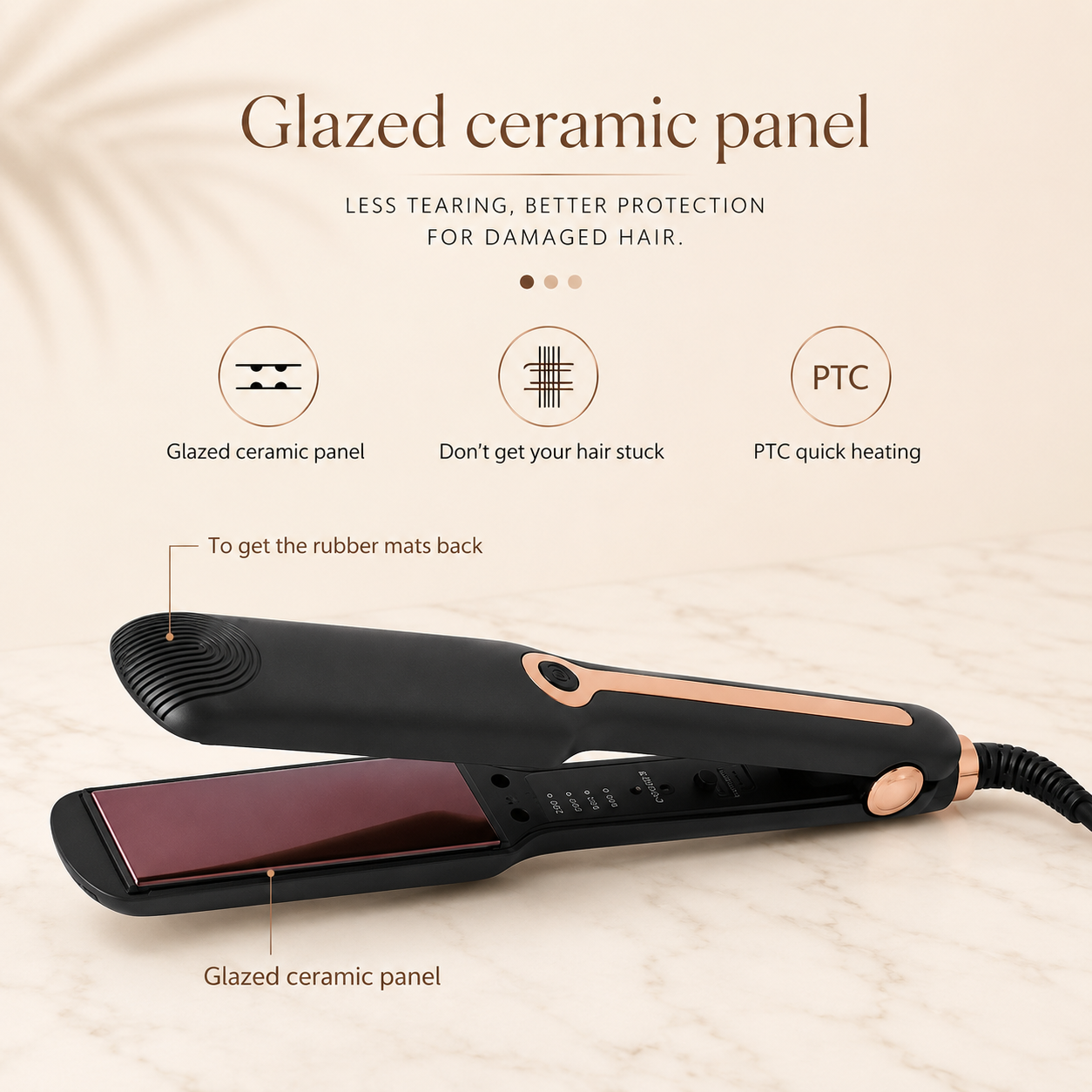 Straelia™ Nova | Ceramic Flat Iron Hair Straightener