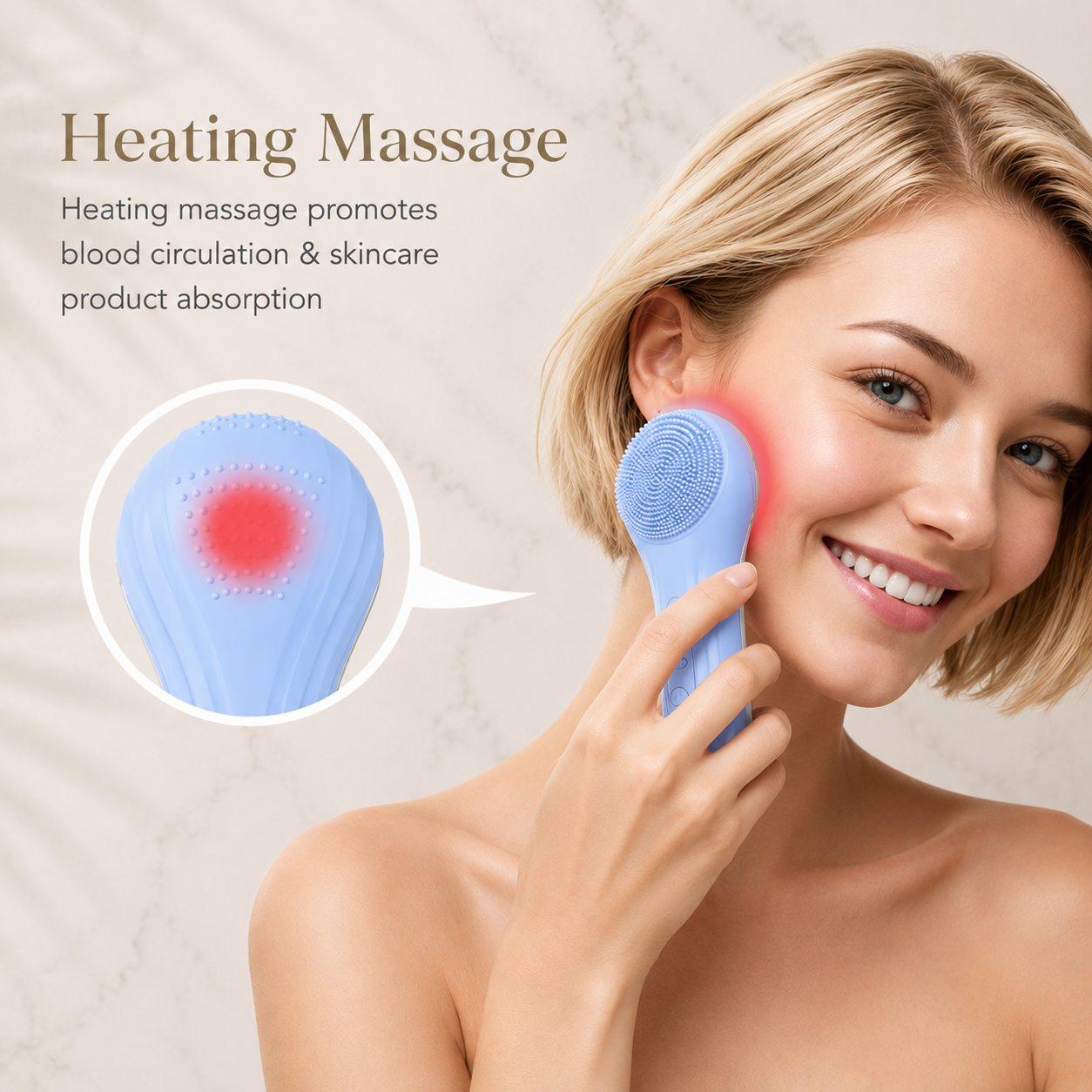 Arizele Essentials™ | Sonic Rechargeable Facial Cleansing Brush & Exfoliator