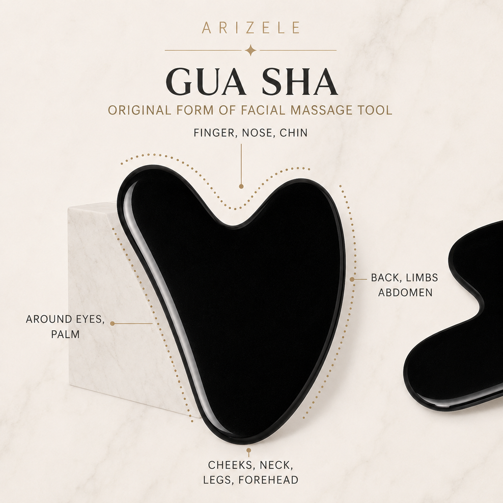 Glacielle™ | 3 Piece Cooling Facial Sculpting Set – Ice Roller & Gua Sha