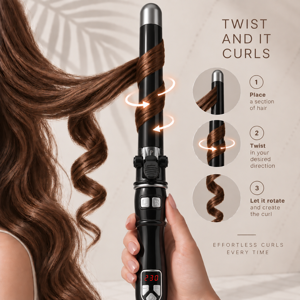 Curlelia™ Pro | Automatic Rotating Curling Iron