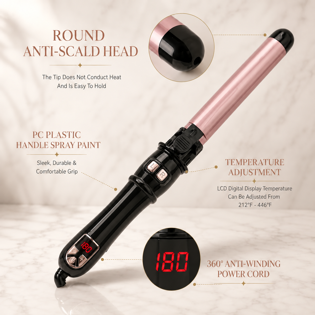 Curlelia™ Pro | Automatic Rotating Curling Iron