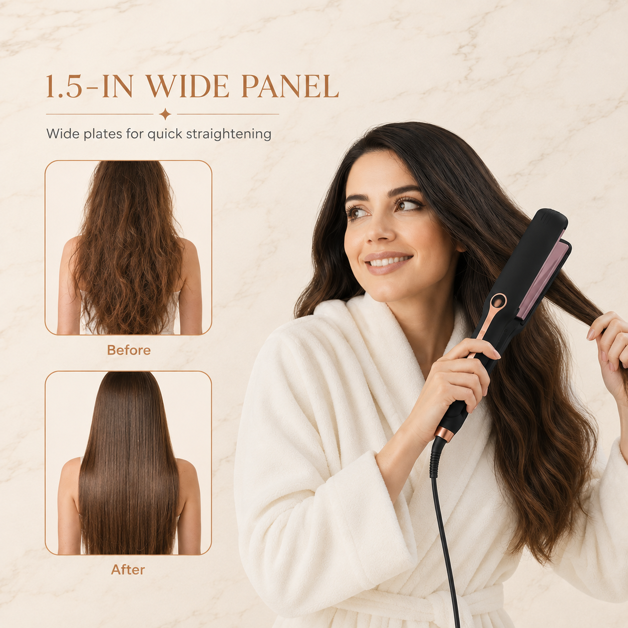 Straelia™ Nova | Ceramic Flat Iron Hair Straightener