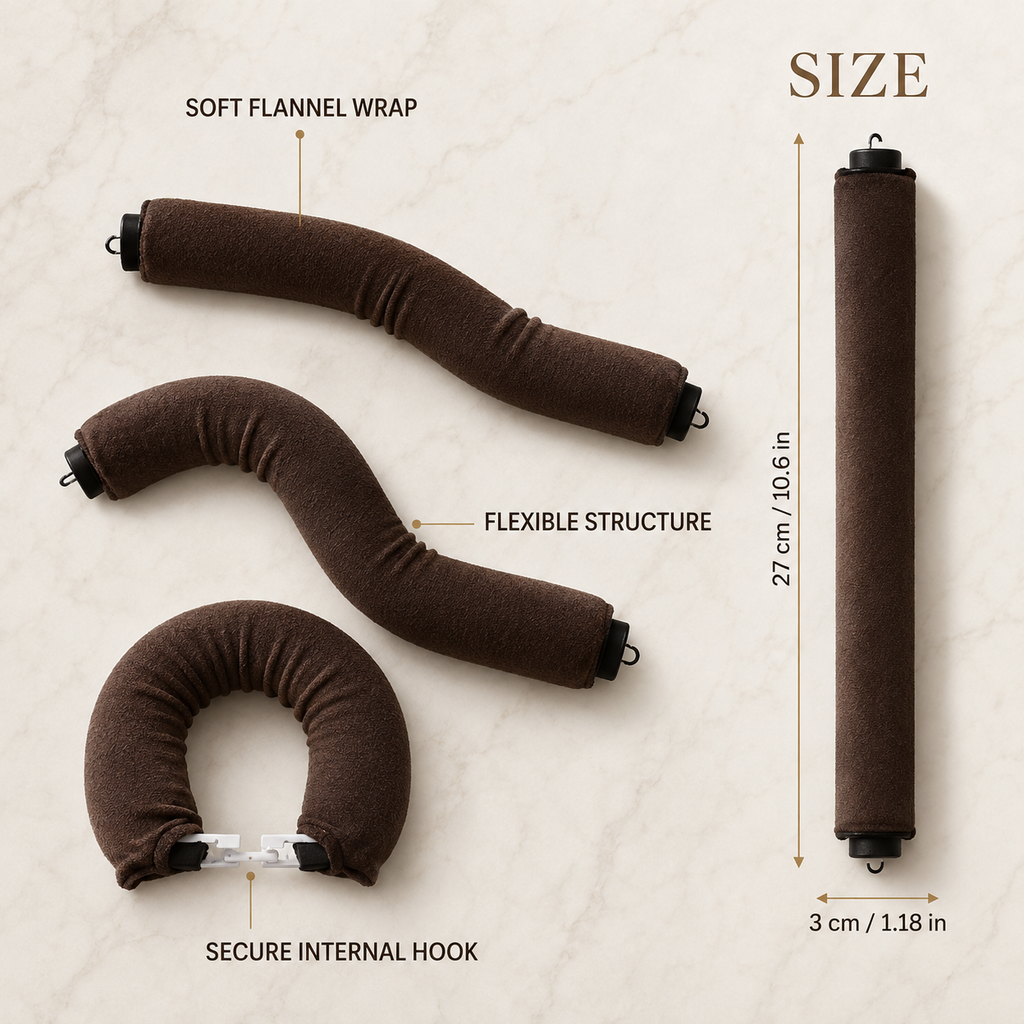 Arizele Essentials™ | 3-Piece Heatless Curling Rod Set