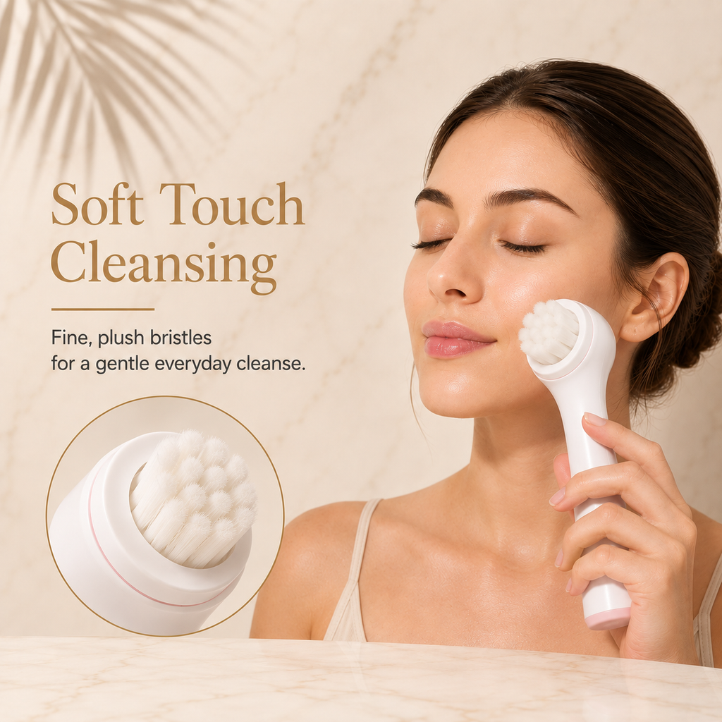 Arizele Essentials™ | Dual-Sided Facial Cleansing & Exfoliating Brush