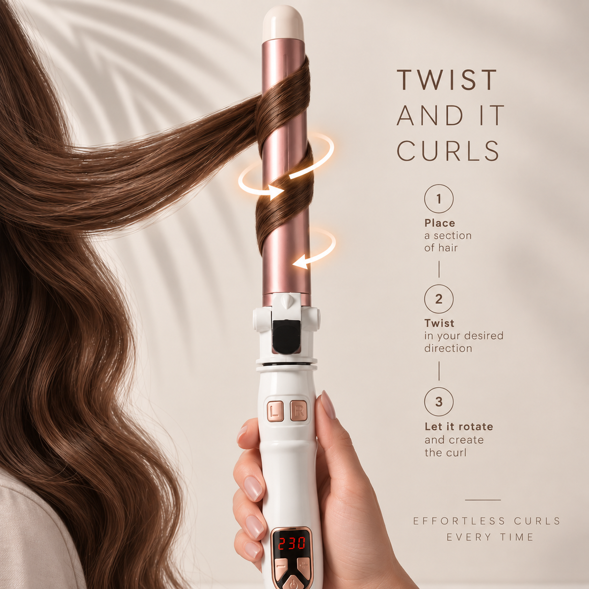 Curlelia™ Pro | Automatic Rotating Curling Iron