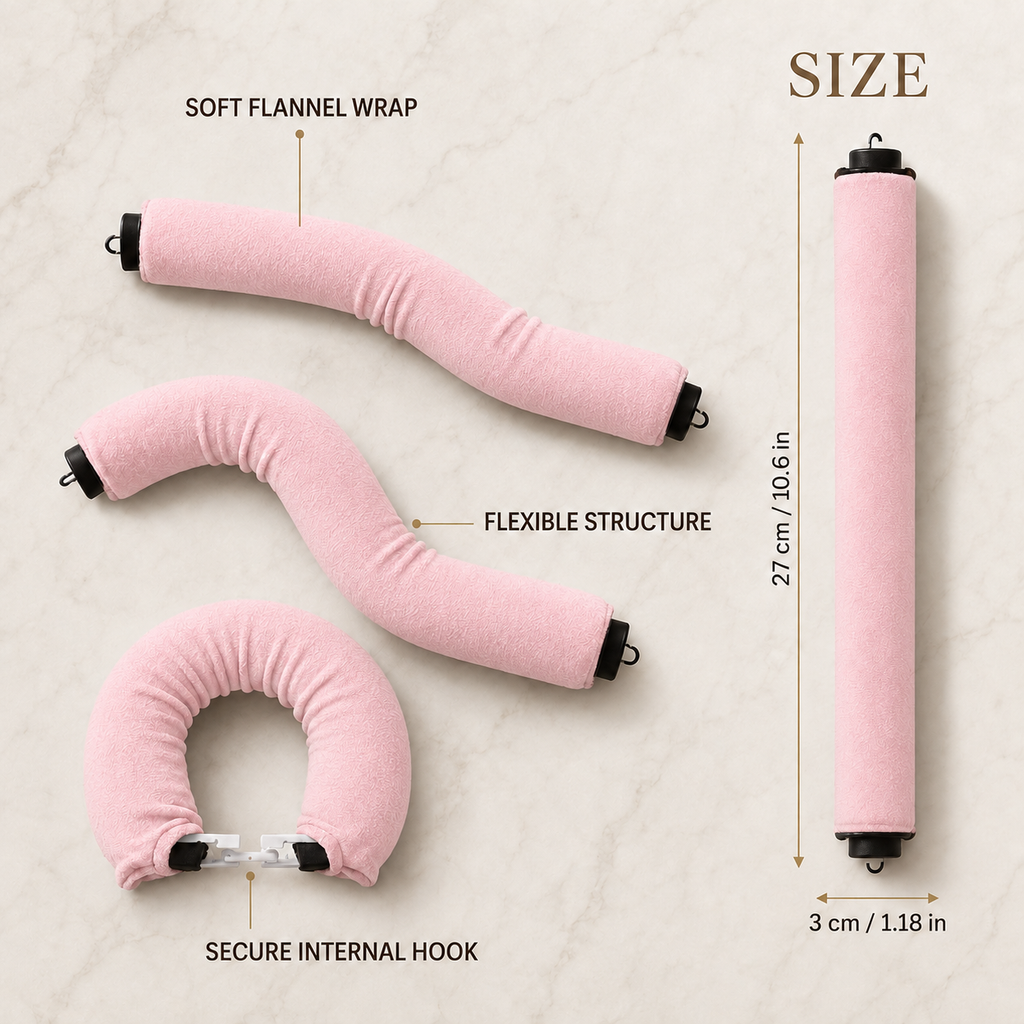 Arizele Essentials™ | 3-Piece Heatless Curling Rod Set