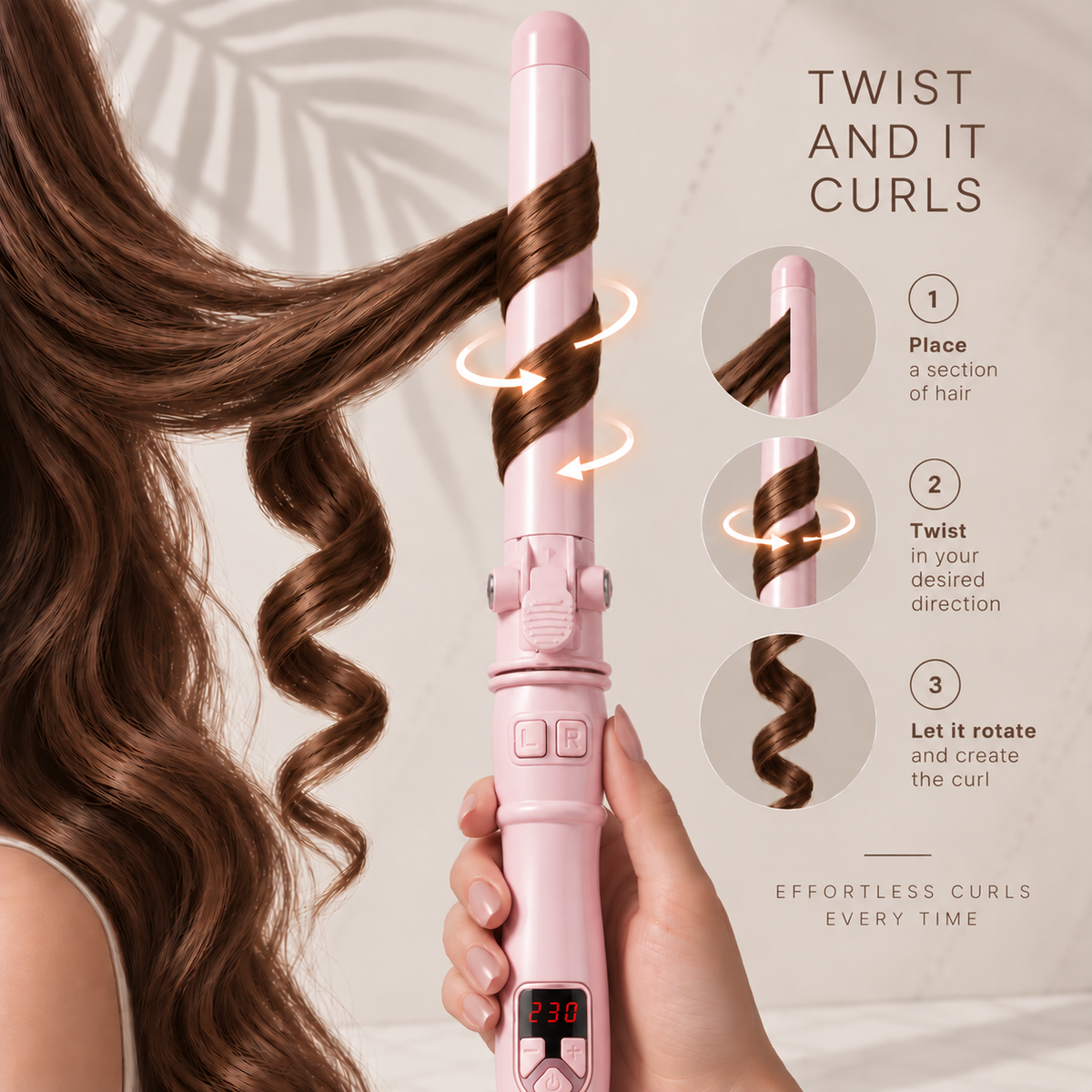 Curlelia™ Pro | Automatic Rotating Curling Iron
