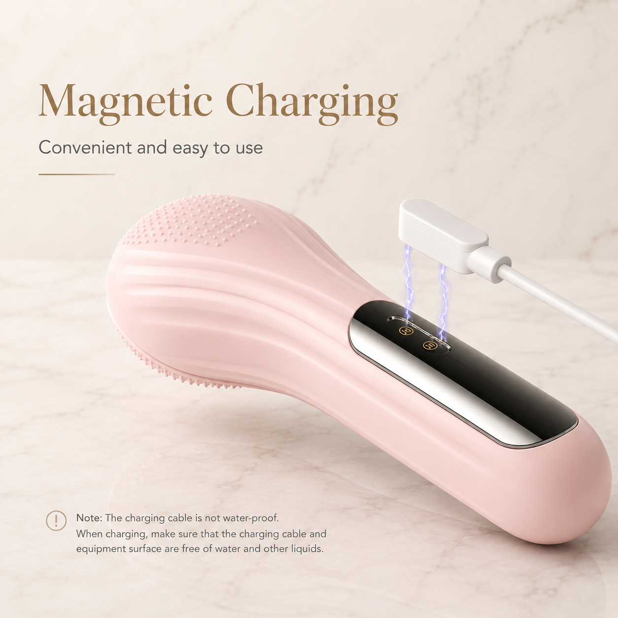 Arizele Essentials™ | Sonic Rechargeable Facial Cleansing Brush & Exfoliator