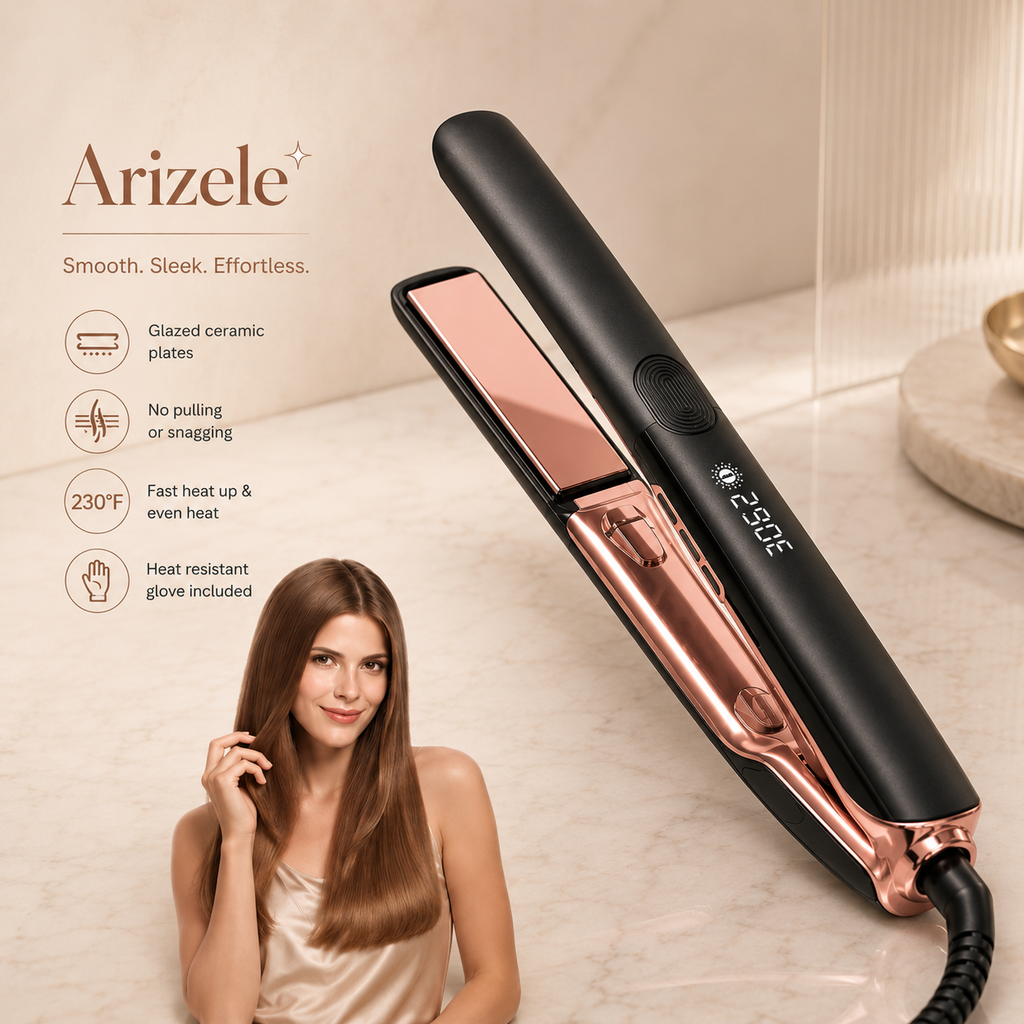 Straelia™ Pro | Digital Ceramic Flat Iron Hair Straightener