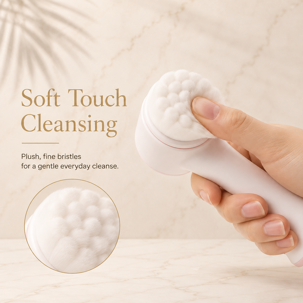 Arizele Essentials™ | Dual-Sided Facial Cleansing & Exfoliating Brush