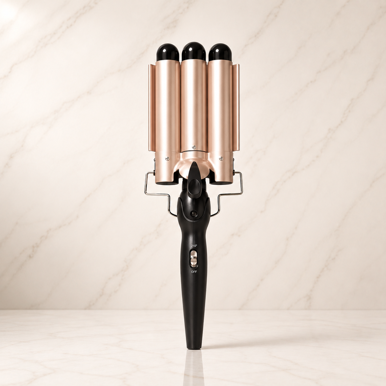 Curlelia™ Wave | 3-Barrel Hair Waver & Curling Iron